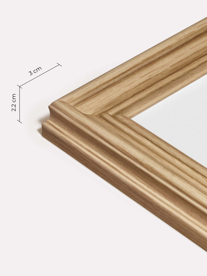 Decorative Frame, Oak, 60x80 cm - Close-up view